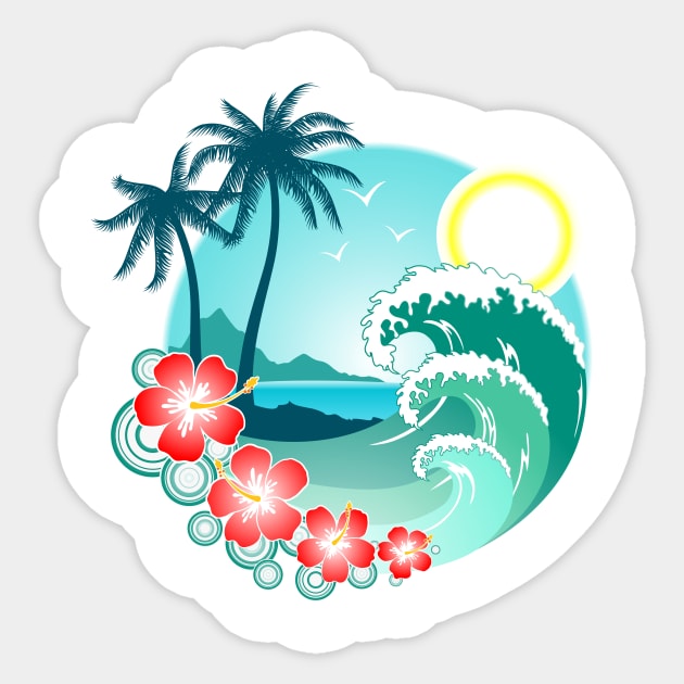 Hawaiian Island Sticker by MakanaheleCreations